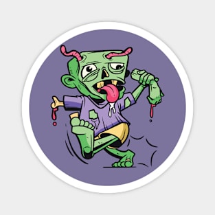 Cartoon Zombie Kid Magnet